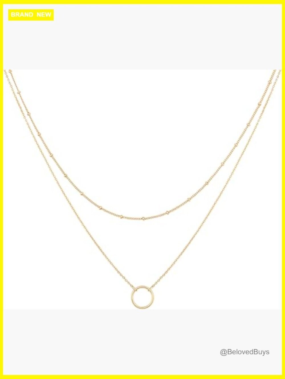 Layered Heart Necklace Pendant Handmade 18k Gold Plated Dainty Choker Arrow Bar